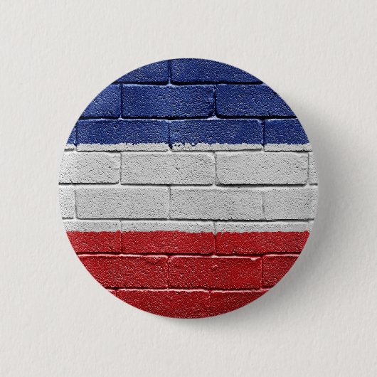 Jugoslawien-Königreich-Flagge Button (Vorderseite)