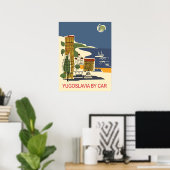 Jugoslawien mit dem Auto Poster (Heimbüro)