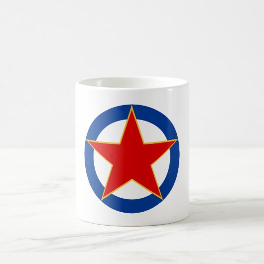 Jugoslawien-Nationalflaggensymbol Kaffeetasse (Mittel)