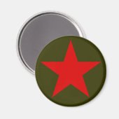 Jugoslawien Red Star Magnet (Vorderseite/Rückseite)