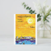 Jugoslawien, sonnige Adria Postkarte (Stehend Vorderseite)