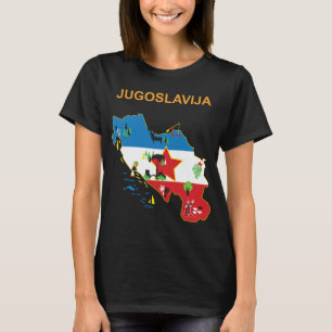 Jugoslawienkarte T-Shirt