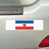 Jugoslawische Flagge Autoaufkleber (Auf Auto)