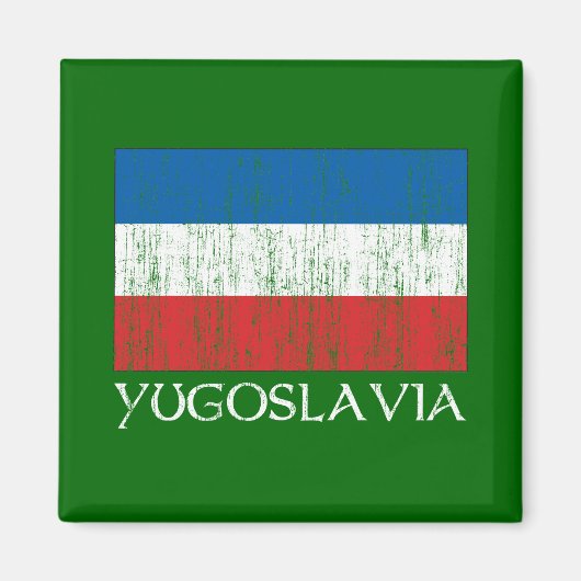 Jugoslawische Flagge Magnet (Vorne)