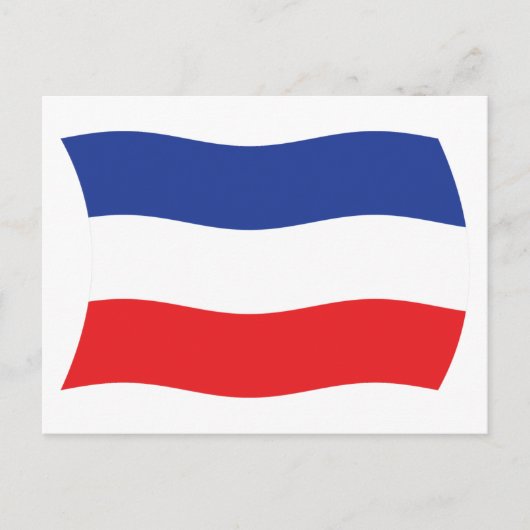 Jugoslawische Flagge Postkarte (Vorderseite)