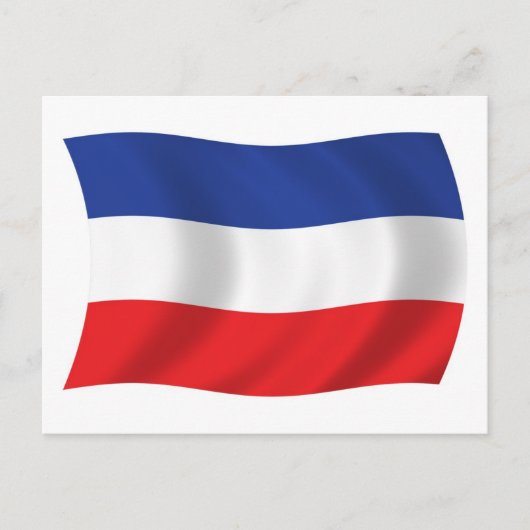 Jugoslawische Flagge Postkarte (Vorderseite)
