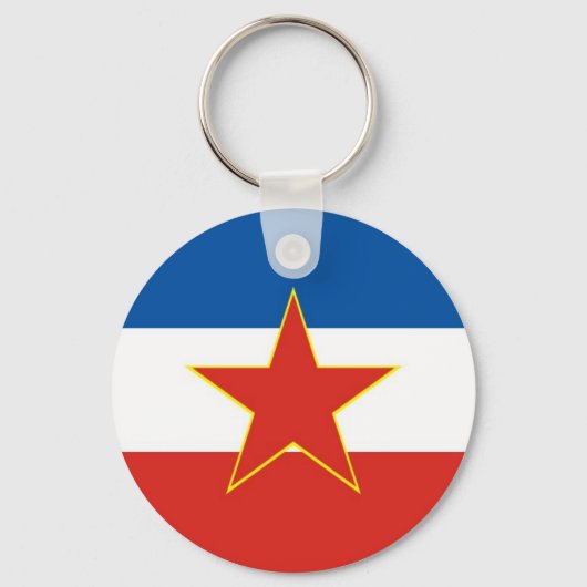 Jugoslawische Flagge Schlüsselanhänger (Vorderseite)