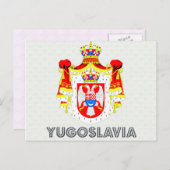 Jugoslawische Wappen Postkarte (Vorne/Hinten)
