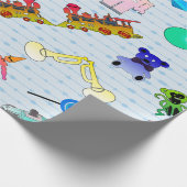 Juguetes antiguos geschenkpapier (Ecke)
