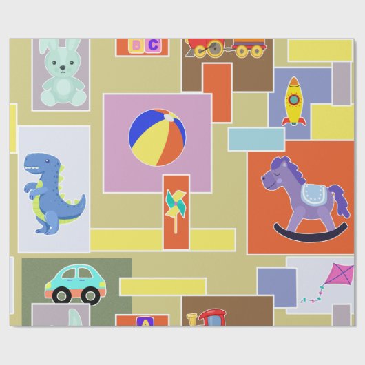 Juguetes de Colores Geschenkpapier (Flach)