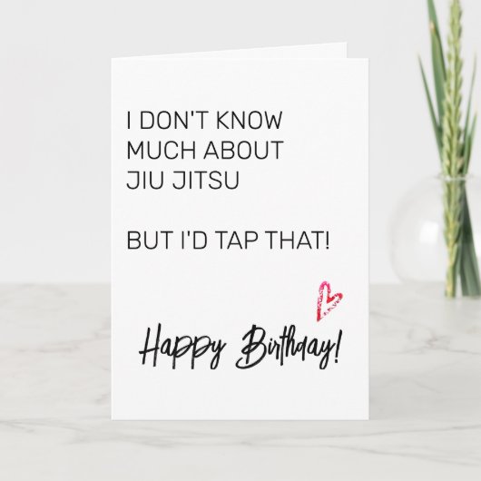 Jui Jitsu Birthday Card Karte (Vorderseite)