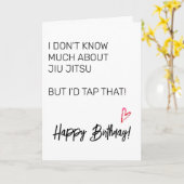 Jui Jitsu Birthday Card Karte (Gelbe Blume)
