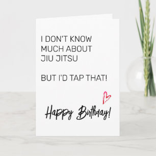Jui Jitsu Birthday Card Karte