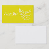 Juice Bar banana Health Drinks Business Visitenkarte (Vorne/Hinten)