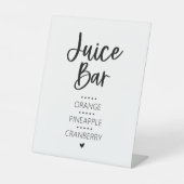 Juice Bar Pedestal Sign Sockelschild (Vorderseite)