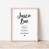 Juice Bar Sign Poster
