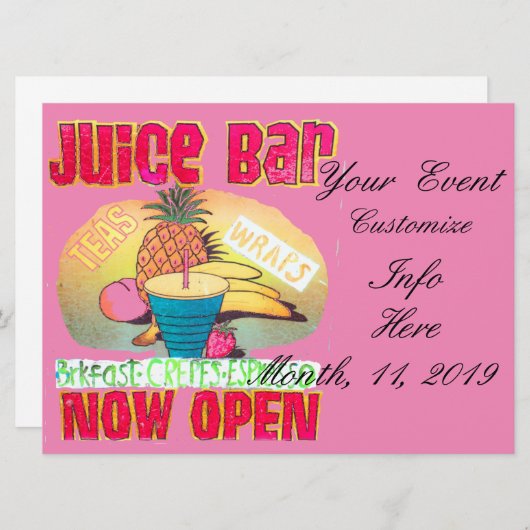 Juice Bar Sign Thunder_Cove (Vorne/Hinten)