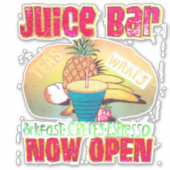 Juice Bar Sign Thunder_Cove Aufkleber (Vorderseite)