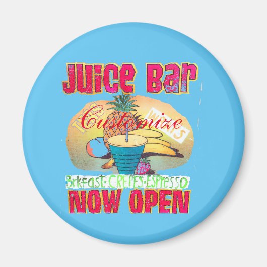 Juice Bar Sign Thunder_Cove Magnet (Vorne)