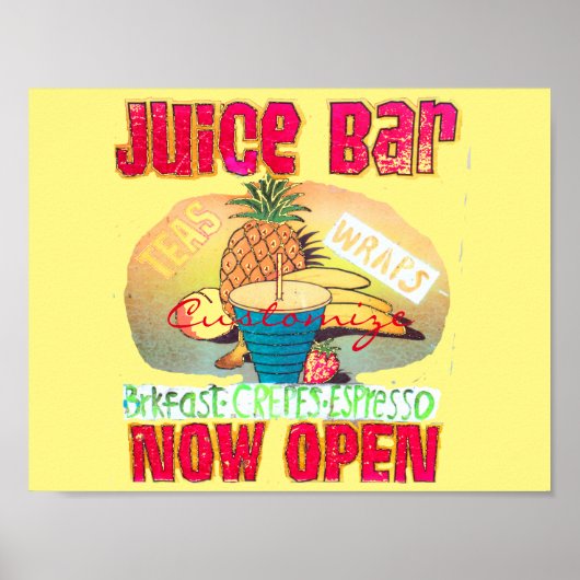 Juice Bar Sign Thunder_Cove Poster (Vorne)