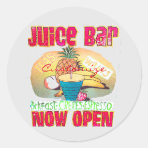 Juice Bar Sign Thunder_Cove Runder Aufkleber