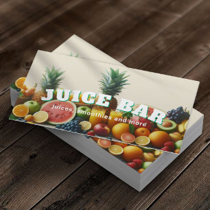 Juice Bar Tropical Juice Blend & Smoothie Visitenkarte