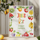 Juice Bar Two-tti frutti Geburtstag Poster