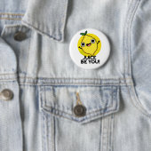 Juice Be Funny Positive Fruit Lemon Pun Button (Beispiel)