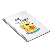 Juice Be Sie selbst Funny Orange Juice Pub Notizblock (Rechte Seite)