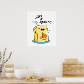 Juice Be Sie selbst Funny Orange Juice Pub Poster (Küche)