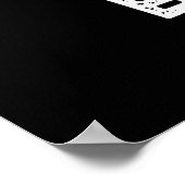 Juice be you Funny Positive Lemon Pun Dark BG Poster (Ecke)