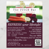 Juice-Blend, Juice-Bar-Werbung Flyer (Vorne)