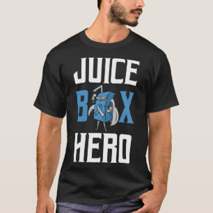 Juice Box Hero Diabetes Blaues Band Endokrinologe T-Shirt