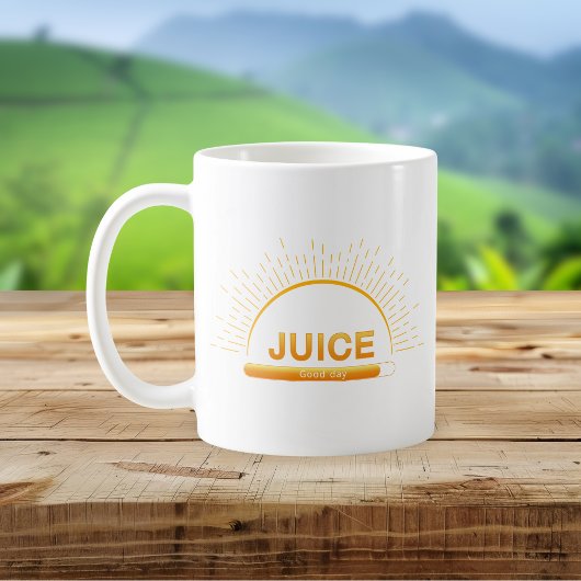 Juice Good Day Orange Yellow Mug Kaffeetasse