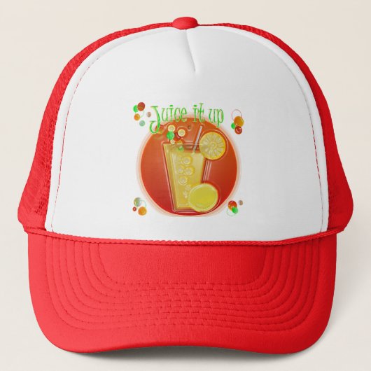 Juice it up Dimensional Art Hat Truckerkappe (Vorderseite)
