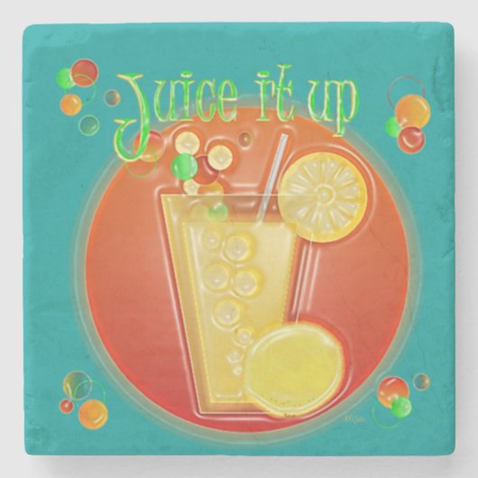 Juice it Up Summer Beverage Steinuntersetzer (Vorderseite)