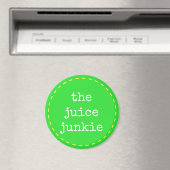 Juice Junkie - Logo-Magnet Magnet (In Situ (Geschirrspüler))