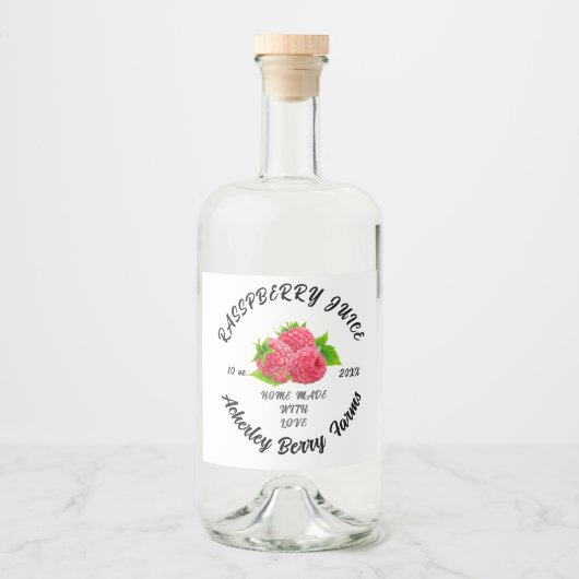 Juice Preserve Personalisiert Classic Alkoholflaschenetikett (Vorderseite)