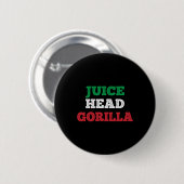 Juicehead Gorilla New Jersey Garden Nj Shore Itali Button (Vorne & Hinten)