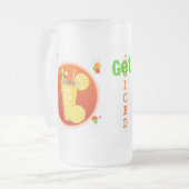 Juicer Cocktail Mattiert Mattglas Bierglas (Vorderseite Links)