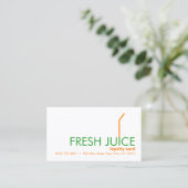 Juicing Customer Juice Bar Loyalty Reward Card Treuekarte (Stehend Vorderseite)