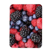 Juicy and Ripe Berry Fruit Medley Magnet (Vertikal)