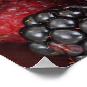 Juicy and Ripe Berry Fruit Medley Poster (Ecke)