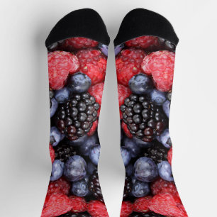 Juicy and Ripe Berry Fruit Medley Socken