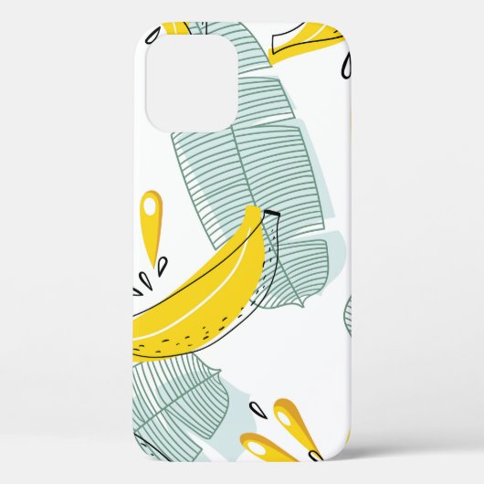 Juicy Bananas Vintages Muster Case-Mate iPhone Hülle (Rückseite)