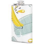 Juicy Bananas Vintages Muster Flachmann (Links)