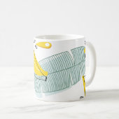 Juicy Bananas Vintages Muster Kaffeetasse (VorderseiteRechts)