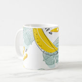 Juicy Bananas Vintages Muster Kaffeetasse (Vorderseite Links)