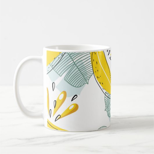 Juicy Bananas Vintages Muster Kaffeetasse (Links)
