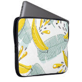 Juicy Bananas Vintages Muster Laptopschutzhülle (Vorne Rechts)